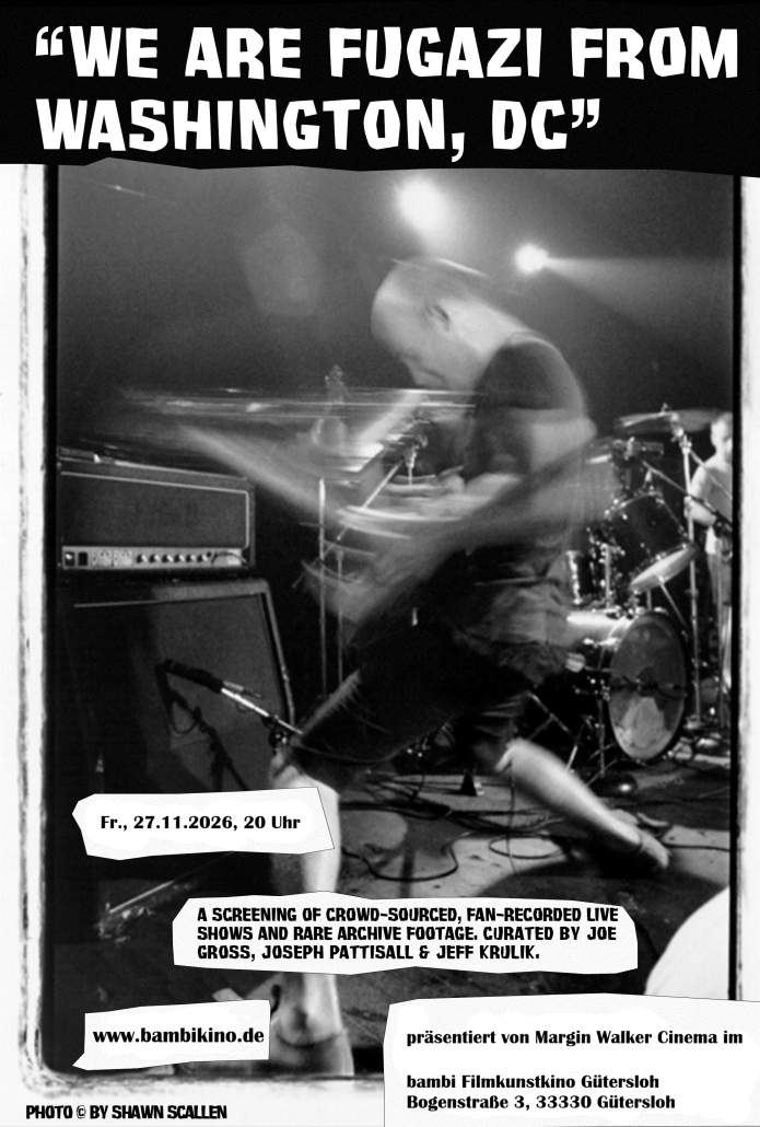 FUGAZI Poster mit Text